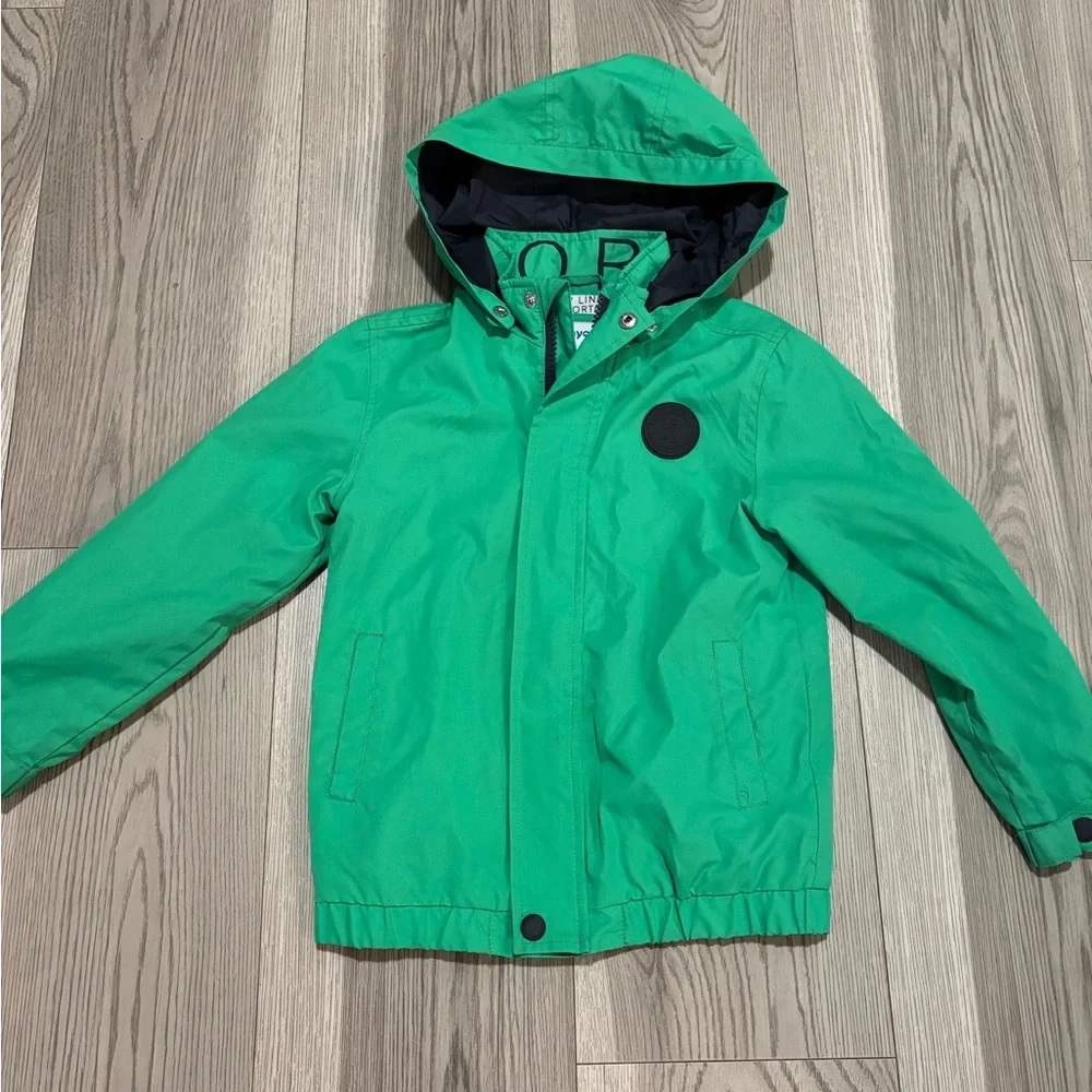 Mayoral Green Rain Jacket With Lining Size 5
